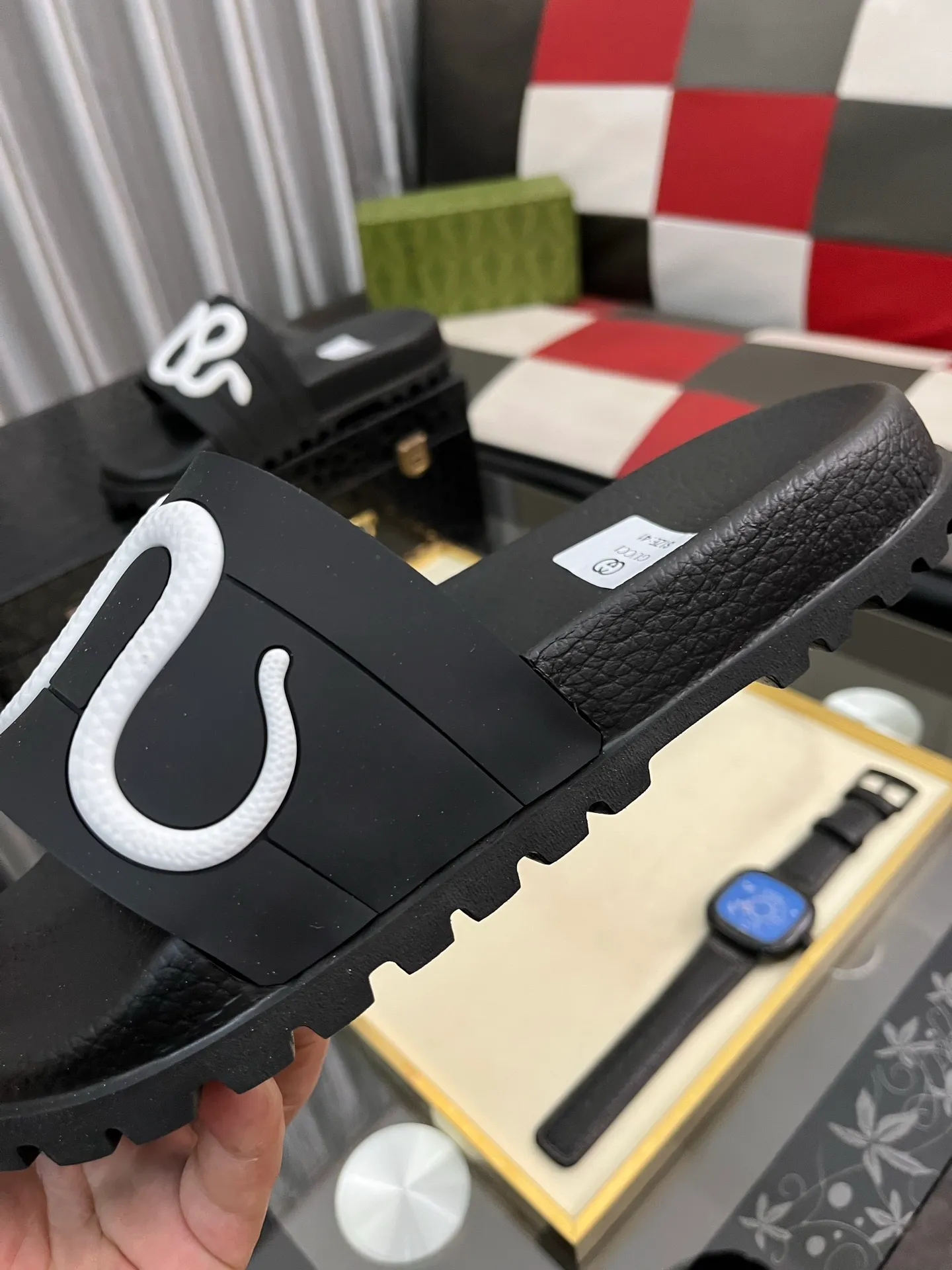 Men's men's shoes💰260⌚️⌚️ＧＵＣＣＩ.Gucci.Official website 1:1 popular slippers hot sale! Original original material 🩴 SIZE: 38-46 (45.46 non-refundable)